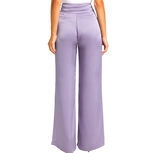 Ramy Brook Satin Joss Wide-Leg Pants - Picture 10 of 16